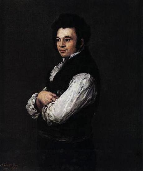 Francisco de Goya Portrat des Tiburcio Perez y Cuervo oil painting image